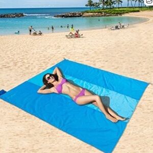 Zomake | Sandless Beach Picnic Mat in Blue